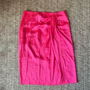 J. Crew Vibrant Pink Pencil Skirt